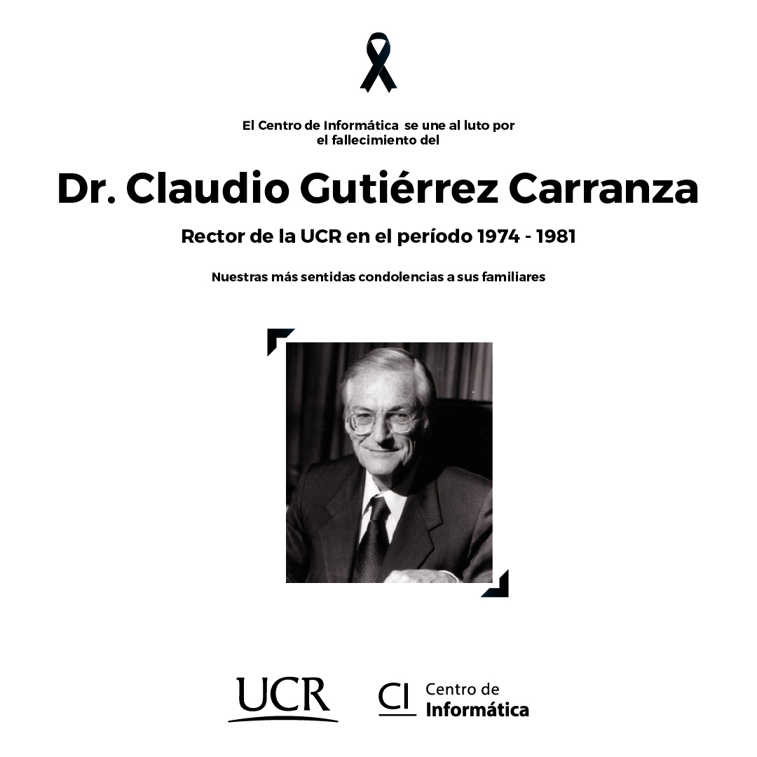 Fotografía en blanco y negro del Dr Claudio Gutiérrez