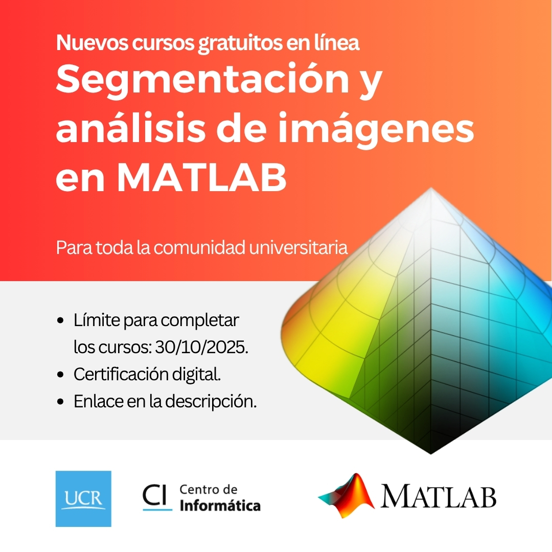 Afiche que resume la información de los cursos ofrecidos