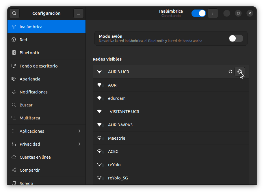 Configuración de Linux